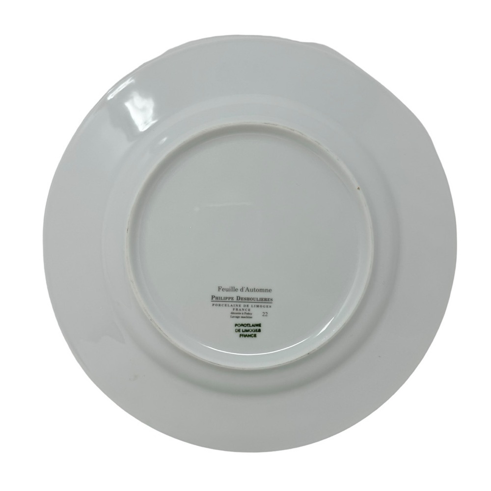 Feuille d’ Automne | Philippe Deshoulieres | Harvest Porcelain Saucers Set of 3 - Picture 4 of 4